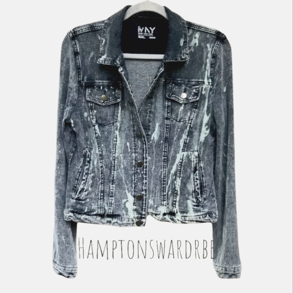 Bleach Wash Denim Jacket (M)